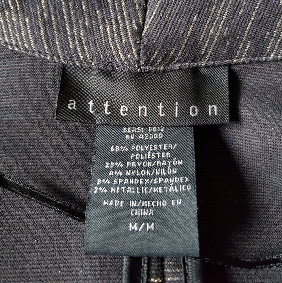 Attention sparkly open front blazer C92 - Picture 3 of 6